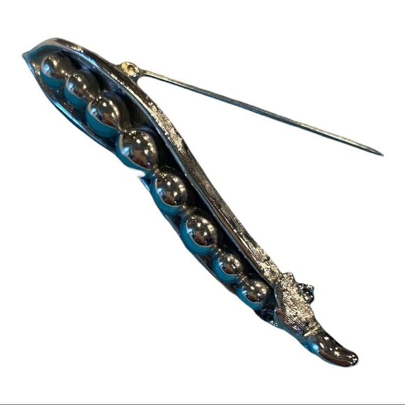 Monet peas in a pod Vintage brooch. Rare, retired - Picture 10 of 12